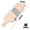 KADAX Wooden Vegetable Slicer, Herb Slicer with 3 Sharp Stainless