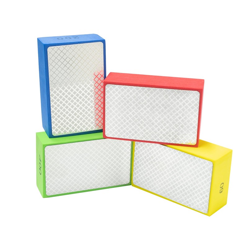 Deruilong 4Pack Diamond Hand Polishing Pads for Sanding Ceramics Glass