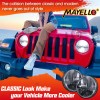 mayello Pair 130W Black 7" Round LED Headlights for Jeep