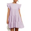 IHOT Going Out Dress for Women Babydoll Ruffle Sleeveless Tiered