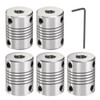 QUARKZMAN Pack of 5 Aluminium Alloy Shaft Coupling 6 mm