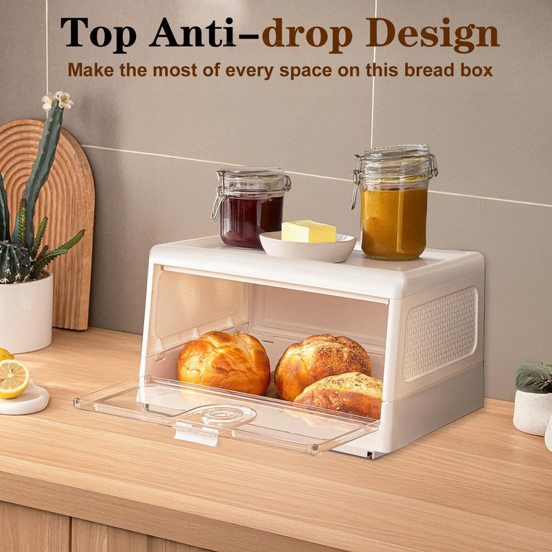 ANYPROLUS Large Bread Box for Kitchen Countertop, Bread Storage for
