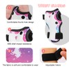 BURSUNLY Children's Knee Pads, Inline Skates, Adjustable Children's Protectors, Knee