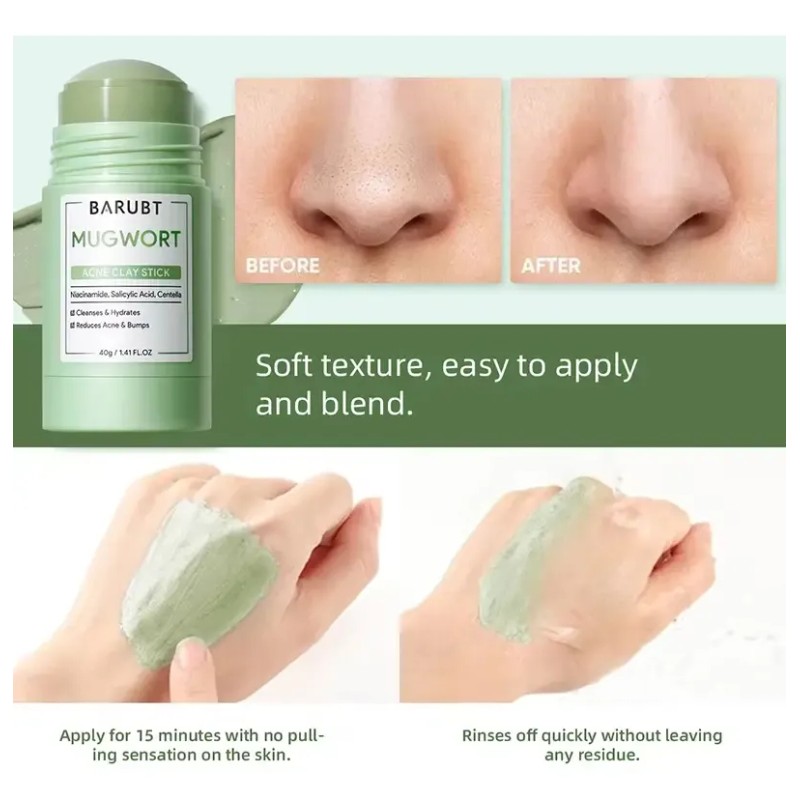 Mascarilla Sólida Limpia Poros Antiespinillas Control Grasa