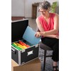 Vaultz Portable File Box - 17.5 x 14 x 12.5