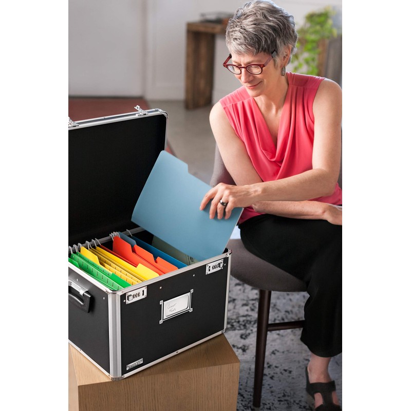 Vaultz Portable File Box - 17.5 x 14 x 12.5