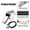 jatimdotin Whistle, Pack of 3 Stainless Steel Sports Whistles with