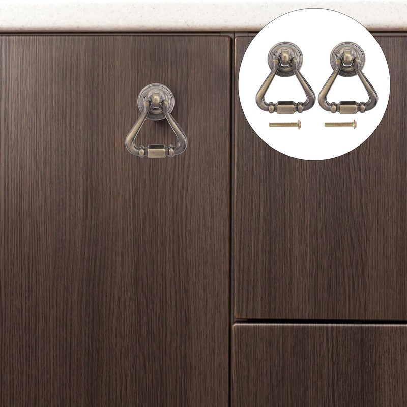 Garneck 2pcs Retro Drawer Pull Handles Cabinet Cupboard Drawer Pull