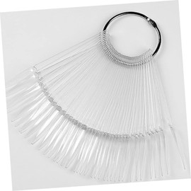 Baluue 3sets Nail French Tip Nails Practice Tips Palette Easy to Reorder Quality Material Fan Shape for