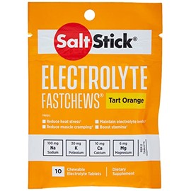 Saltstick Fastchews - Pack of 10 Chewable Electrolytes - Tart Orange