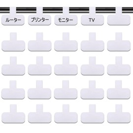 Cable Tags 30 Pack Cord Bundling Bundles Organize Multi Color Handwritten Cable Tags Organize Wires and Identification Multi-Purpose Reusable Cable Labels Cable Bands Whire
