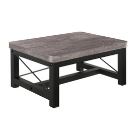 YINMIT Wood Step Stool for Adults and Kids, Wooden Toddler Step Stool for High Bed, Step Stool Kids Helper with Non-Slip Feet, Using for Bedroom, Hold Up to 500 lbs (1 Tier Grey)