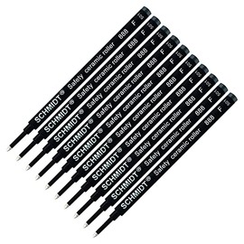 888F Pack of 10 Black Ceramic Rollerball Refills