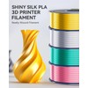 3D Printer Silk Filament, SUNLU Shiny Silk PLA Filament 1.75mm,