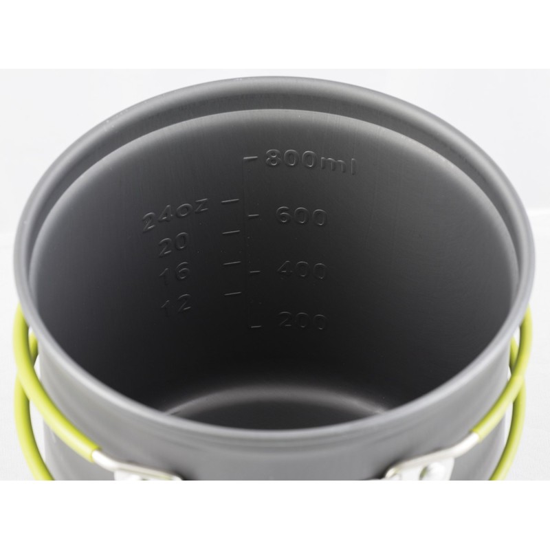 Andes Portable 3-4 Person Aluminium Camping Hiking Pot & Pan