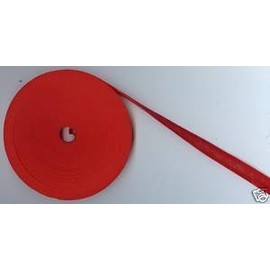 5/8 16mm Poppy Red Cotton Bias Binding 33 Metres Christmas Xmas by BiasBinding