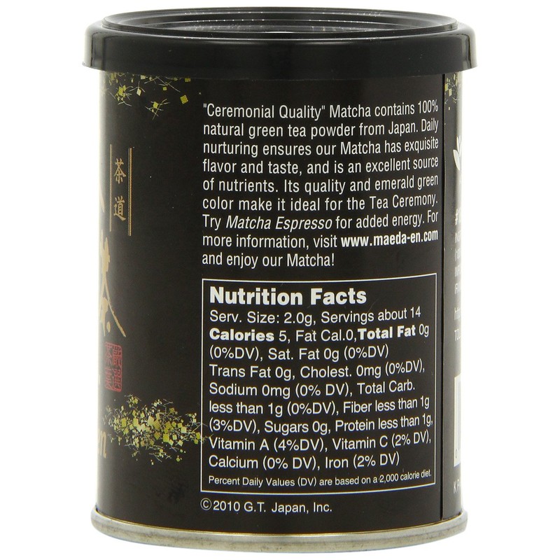 Maeda-En Matcha Ceremonial Quality Green Tea Powder, 1-Ounce