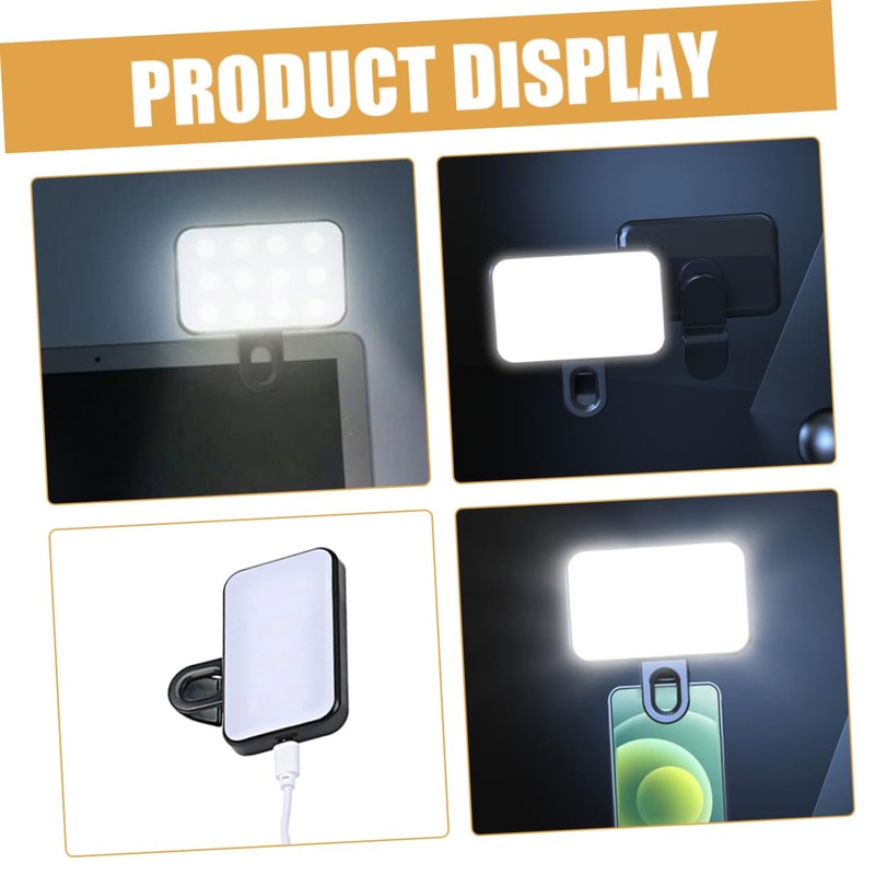 DOITOOL Photography Light Clip-on Led Camera Light Brightness Adjustment Suitable