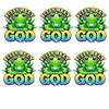 Fully Rely On God Temporary Tattoos, Set of 50, Frog