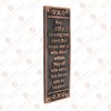 Adonai Hardware "Blessings" Brass Push Plate - Antique Copper