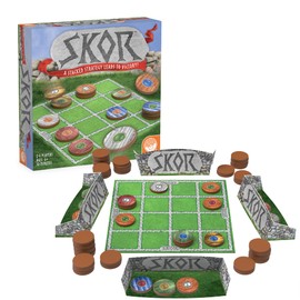 MindWare Skor: A Stacking Strategy Board Game for Kids Ages 6 & Up - Family-Friendly, Color-Matching, Shield-Collecting Games for Families & Classrooms - 2 to 4 Players, 30-Min Playtime