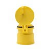 Enviro Design Products 2" Yellow Polypropylene Well Cap | Watertight,