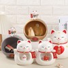 Chinese Lucky Cat Decoration Desktop Fortune Cat Statue Decorations Chinese