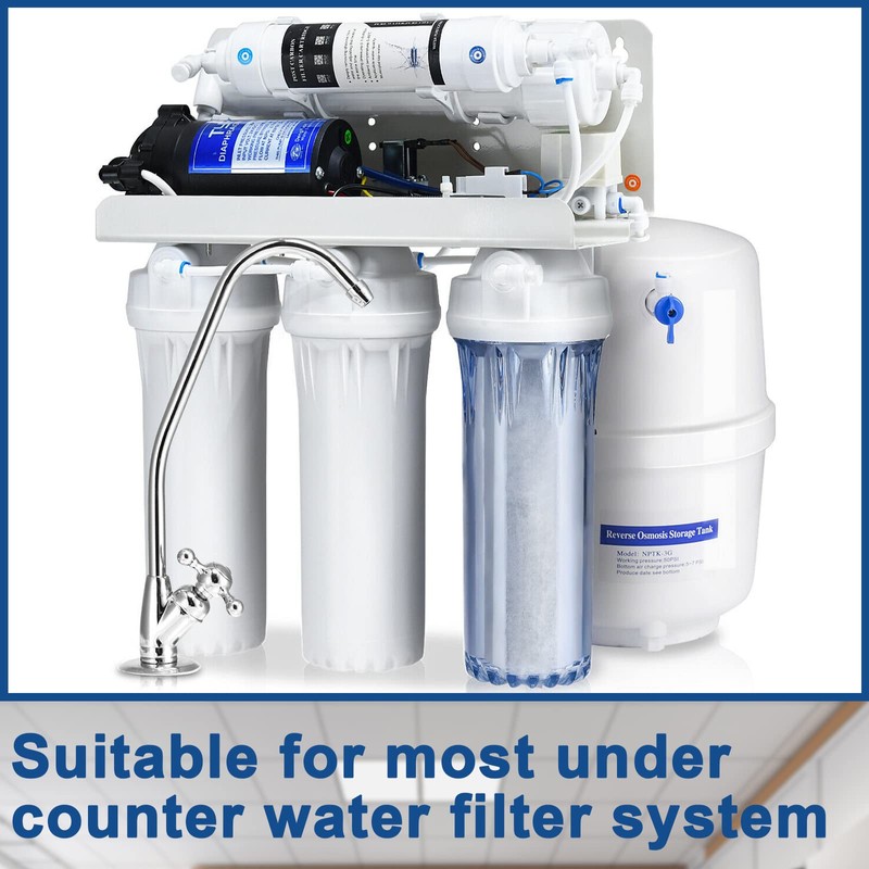 Kyuionty Drain Saddle Valve with 1/4" Quick Connect, Water Filters