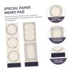 Parliky 2pcs Paper Notepads Portable Memo Pad Office Message Pads