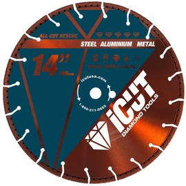 14 Inch ALL-CUT Rescue Demolition Blade for use on Rebar, Steel, Aluminum, Metal - 14" x .125 x 20mm