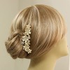 Large Decorative Hair Comb Butterfly Rhinestone Crystal Bridal Hair Comb,