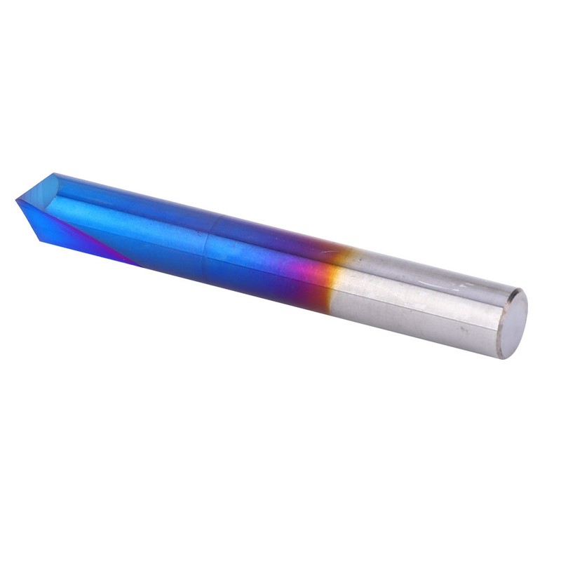 90 Degrees Chamfer End Mill 2 Flute Blue Coating Tungsten
