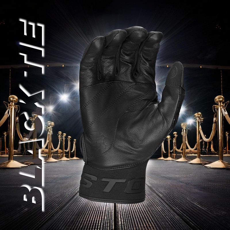 Easton | Adult Walk-Off Ethos Baseball Batting Gloves | Black