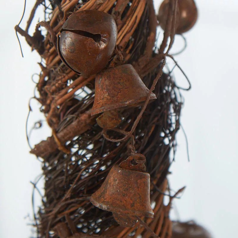 Factory Direct Craft Grapevine Cone 22" Tree with Rustic Jingle