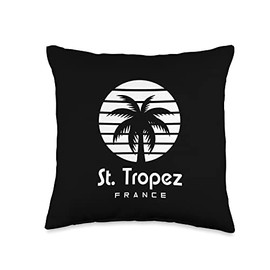 Frankreich St. Tropez Design St. Tropez France Throw Pillow, 16x16, Multicolor
