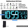 TXL 17.2" Large Digital Wall Clock Bluetooth Sync Time, LED