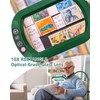 10X Rectangle Magnifying Glass with Light and Stand, 24" Flexible