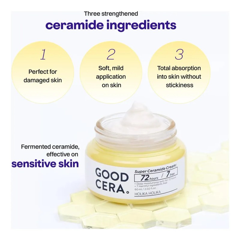 Generic - Crema Facial Con Ceramidas Hidratación 72h Para Piel