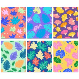 Bougimal Pack of 6 Paint by Numbers Adult Landscape without Frame Including Brush and Acrylic Paints - 28 x 35 cm, Sheet