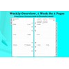 2026 Weekly Planner Insert Personal A6, 6 Holes, 1 Week