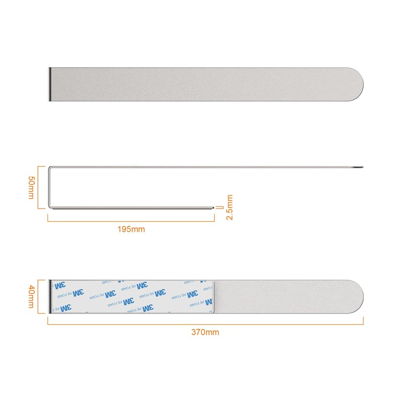 Ibergrif Towel Rail without Drilling, 37 cm 304 Stainless Steel