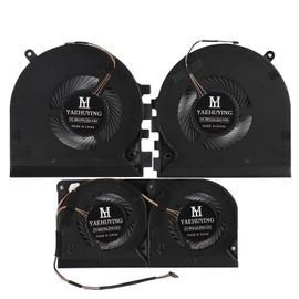 YAEHUYING New CPU+GPU+Dual Fans Cooling Fan for Razer RZ09-0287 RZ09-0287X RZ09-02876 RZ09-02877 RZ09-02878 RZ09-02877E92 02878E92 02876E92 RZ09-0329 RZ09-03295 03295E42/E63 RZ09-03297