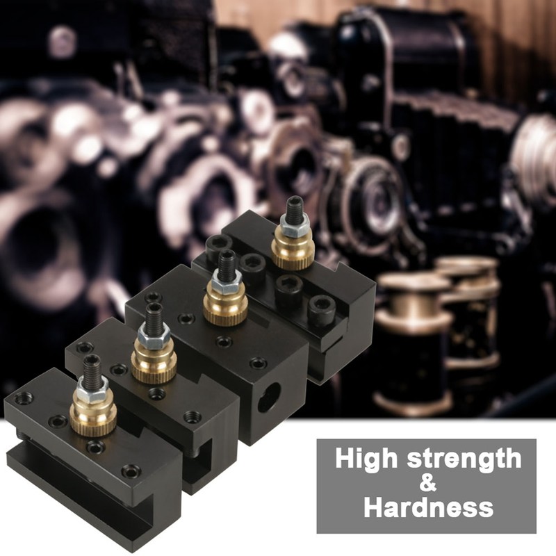 4pcs Mini Lathe Quick Change Tool Post Holder Kit Boring