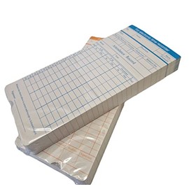 QuickClocks TCM Stamp Cards (Pack of 100) - Cards for Stamp Clock