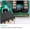 sourcing map 20Pcs DIP IC Chip Socket Adapter, 2.54mm Pitch
