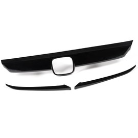 PIT66 3pcs Front Grille & Eyelid Cover Set, Compatible with Accord 10th Gen Sedan 2018-2020 All Models