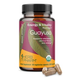 Herb Pharm Guayusa Cpsulas Nootrpicas Orgnicas 60 Veganas                                                                                             