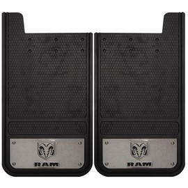 Plasticolor Ram Heavy Duty Rear 12 X 23 Mud Guards, 12" x 23" Rear Mud Guards by Plasticolor (001836R01)