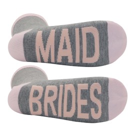 CHEERYMAGIC Bridesmaid Gifts Bridesmaid Socks Wedding Gifts Bridal Party Socks Team Bride Bridesmaid Maid of Honor Hosiery Hen Do Present for Wedding Bridal Shower Bachelorette Party A7BNW