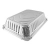 PACTOGO 2 lb. Oblong Aluminum Foil Take-Out Pan with Clear